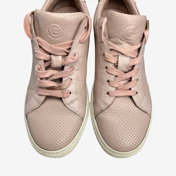 GREATS Royale Perforated Leather Sneakers Pink Blush 8.5 Made in Italy - Picture 6 of 10